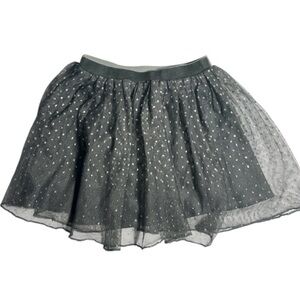 Ruum Gray Ruffled Sequin Mini Skirt- kids girls size 5